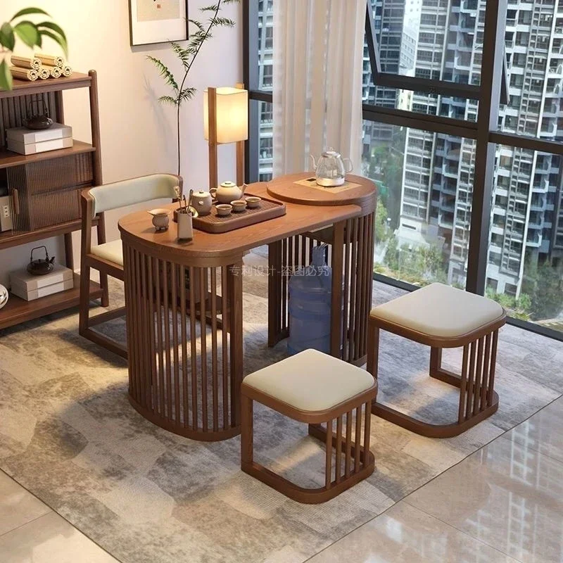 Portable Folding Table Bureau Tea Table L Wood Desk Decorations Executive Office Desks living Home Office Chairs Qimink