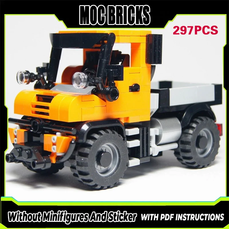 

Конструктор City Car Model MOC: Внедорожник Unimog U423, модульная технология, подарки, праздничный набор для сборки, детские игрушки