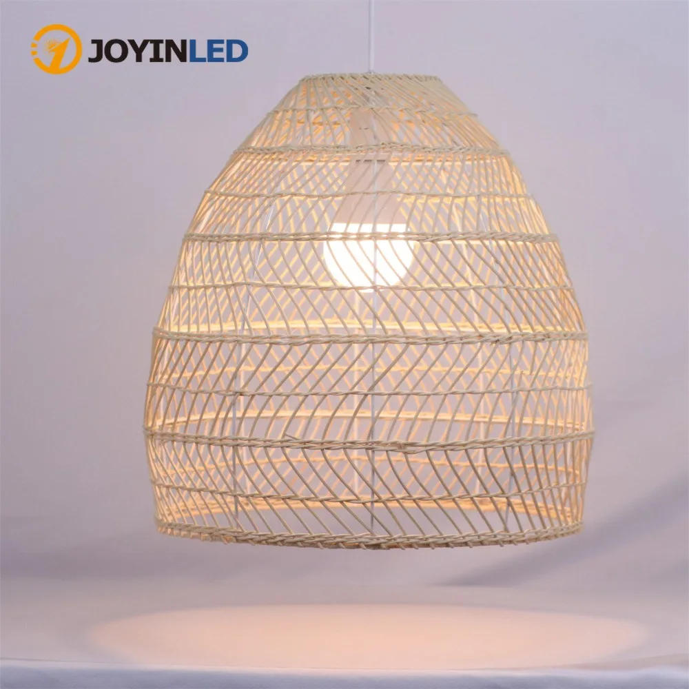 

Подвесные светильники-клош из ротанга в винтажном стиле, светильник из ротанга ручной работы, домашний декор, гостиная, кафе, кухня, остров, подвесные светильники