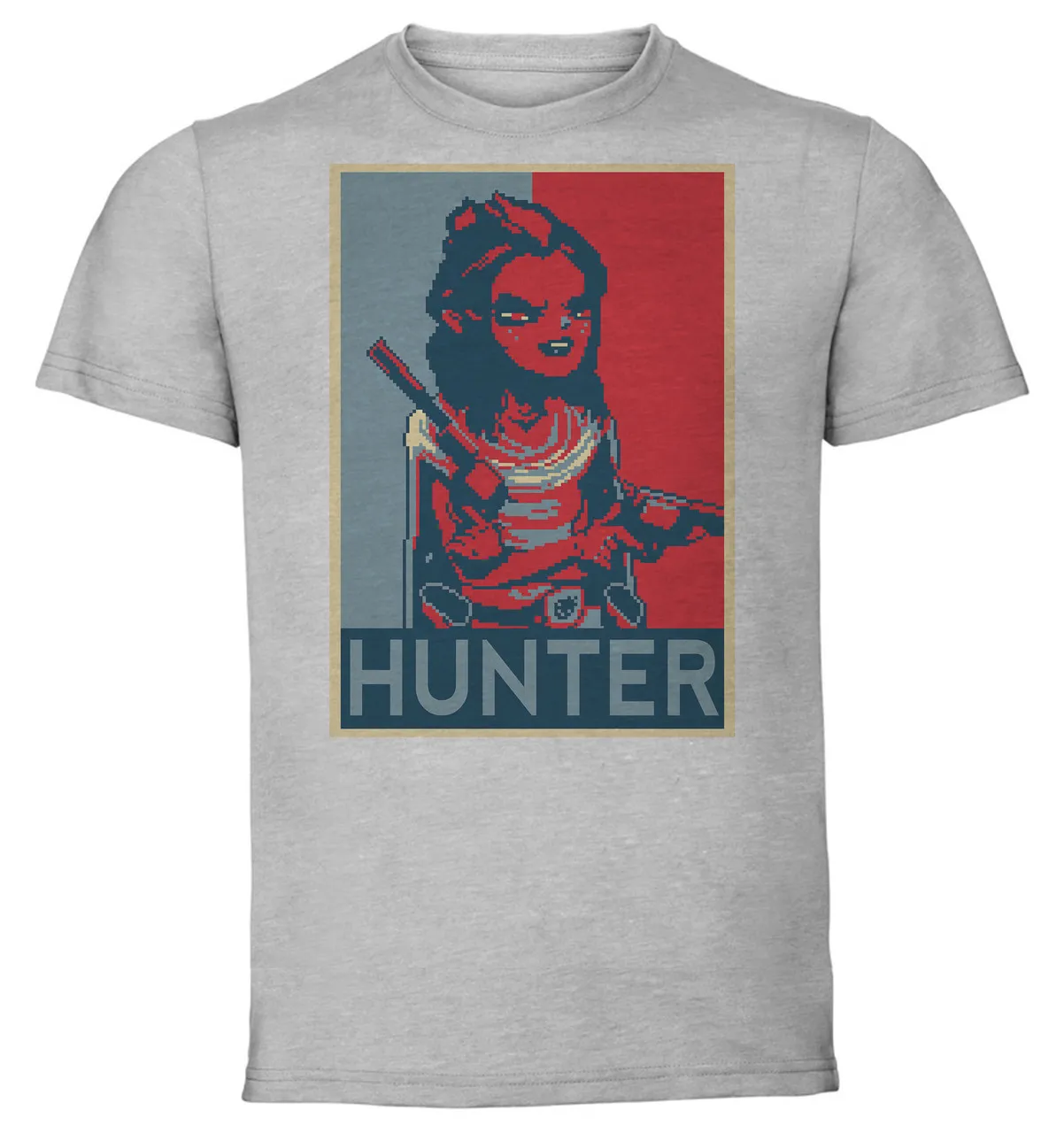 T-Shirt Unisex - Grey - Propaganda - Enter The Gungeon The Hunter