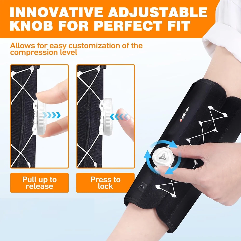 1PCS Adjustable Elbow Night Splint Brace for Cubital Tunnel & Ulnar Nerve Pain Relief, Prevent Arm Bending, Left/Right Support