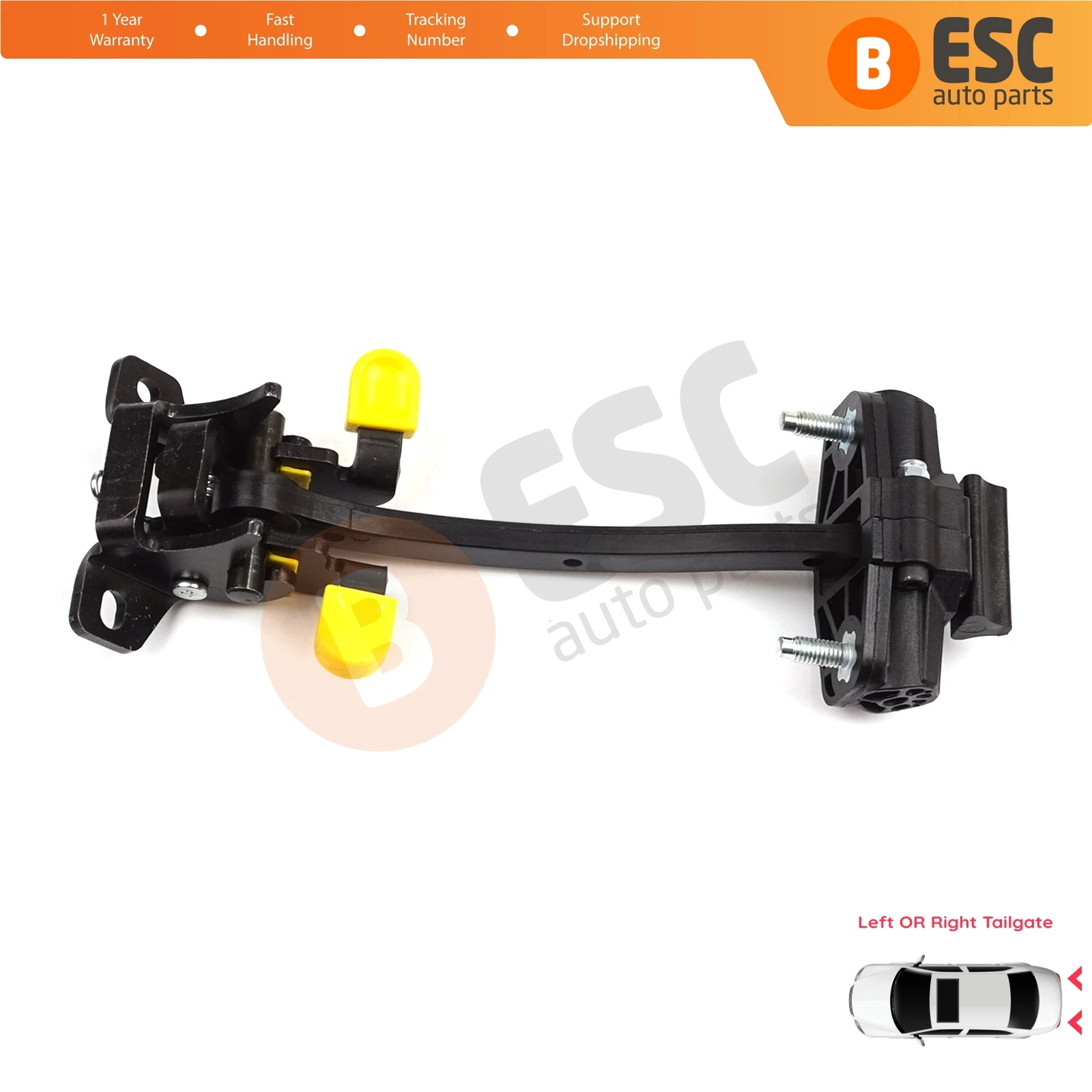 EDP1292 Rear Trunk Door Hinge Stop Check Limiter for Fiat Fiorino Qubo 225 2007-2024 Citroen Nemo Peugeot Bipper Tepee 9035AQ