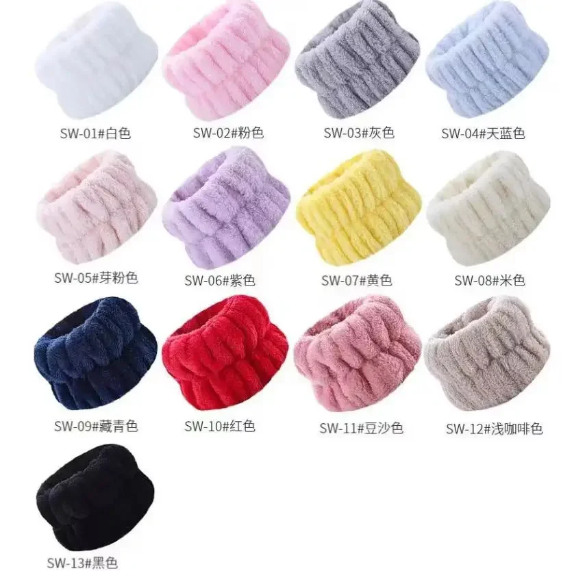 Wrist Washband Wrist Washing Belt Soft Microfiber Towel Wristbands for Washing Face Water Absorption Washing Prevent Wetness