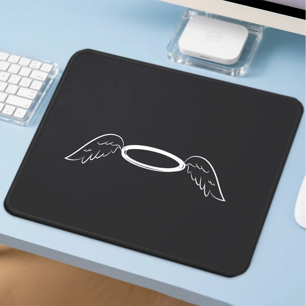 Mosepad  angel wings Computer Mat Desk Accessories Pc Gamer  Mousepad Company Game Mats Mouse Anime Mause Table Decoration