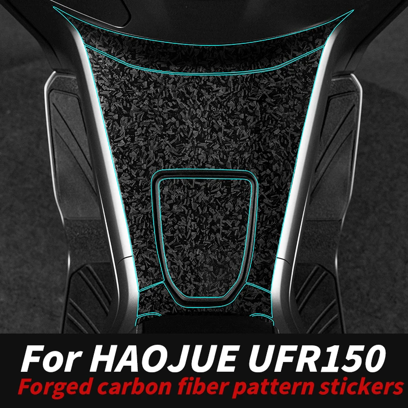 

For 2025 Haojue UFR150 Forged Carbon Decals Weatherproof High-Fit Scratch-Shield Moto Modification