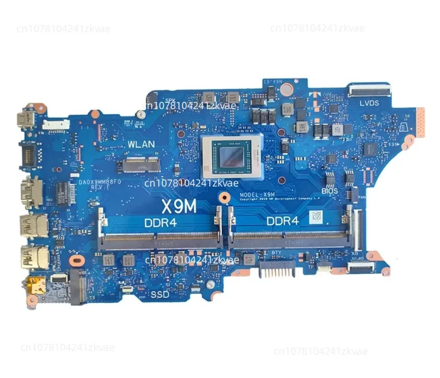 With R3 R5-3500 R7-3700 100% Fully Tested DA0X9KMB8E0  For HP ProBook 455R G6 445 G6 455 G6 Laptop Motherboard