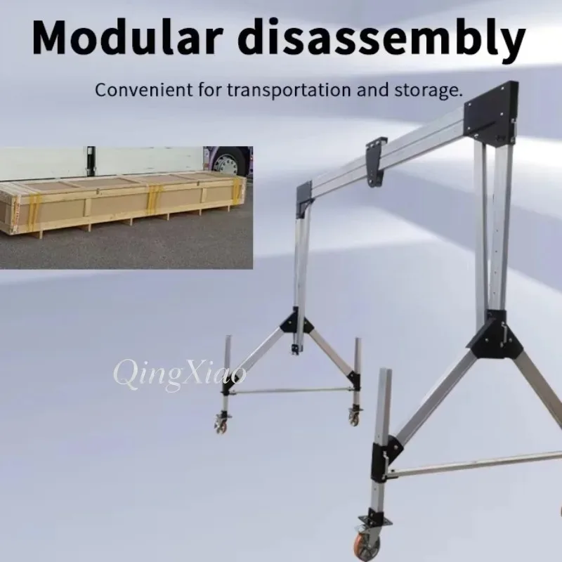 Industrial Movable Aluminum Gantry Crane Ideal For Factory Raw Material Hoisting Lifting Warehouse Goods Arrangement Handling