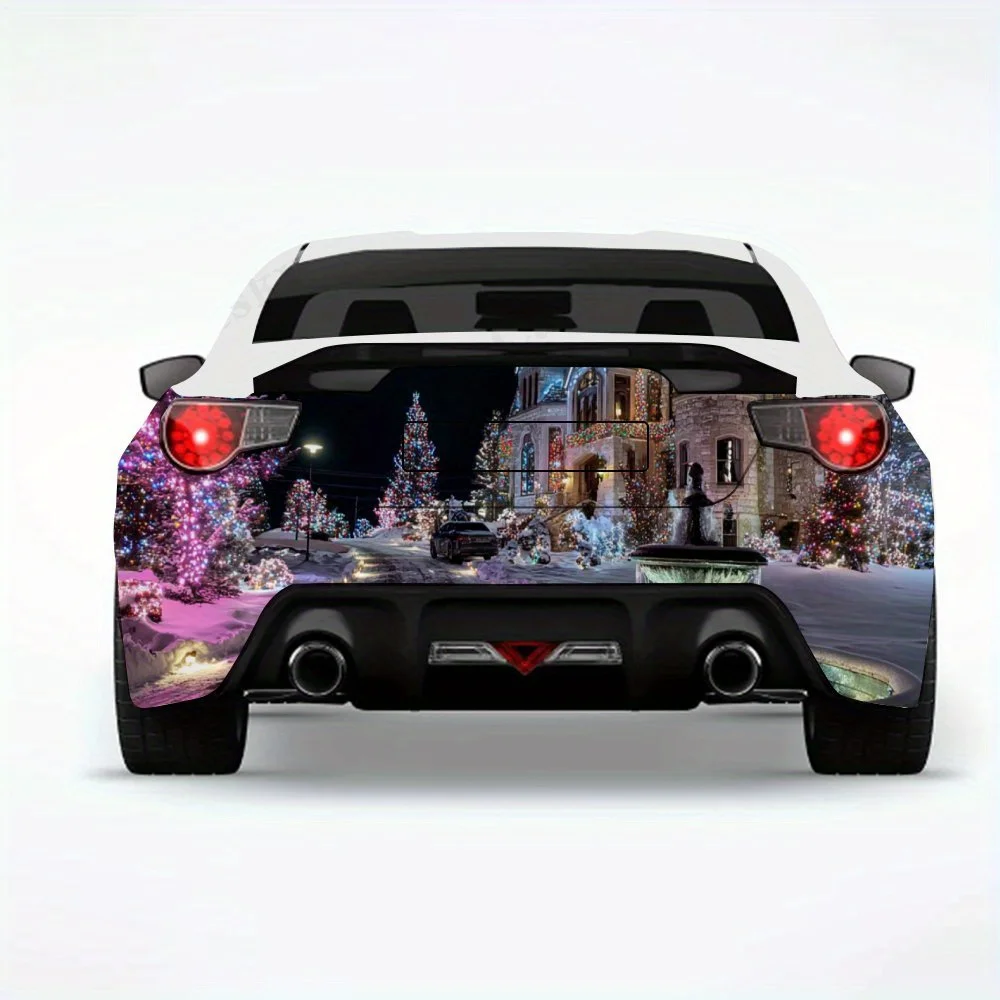 

Manor with Lights- Vinyl Decal for Car Rear, Waterproof Self-Adhesive Vinyl Stickers for Vehicle Tail and Bumper, Decoration Pro
