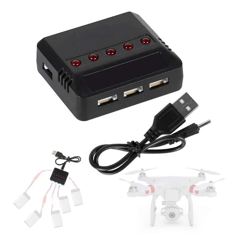 Practical 1 to 5 Battery Charging Solution User friendly Battery Dock Dropship