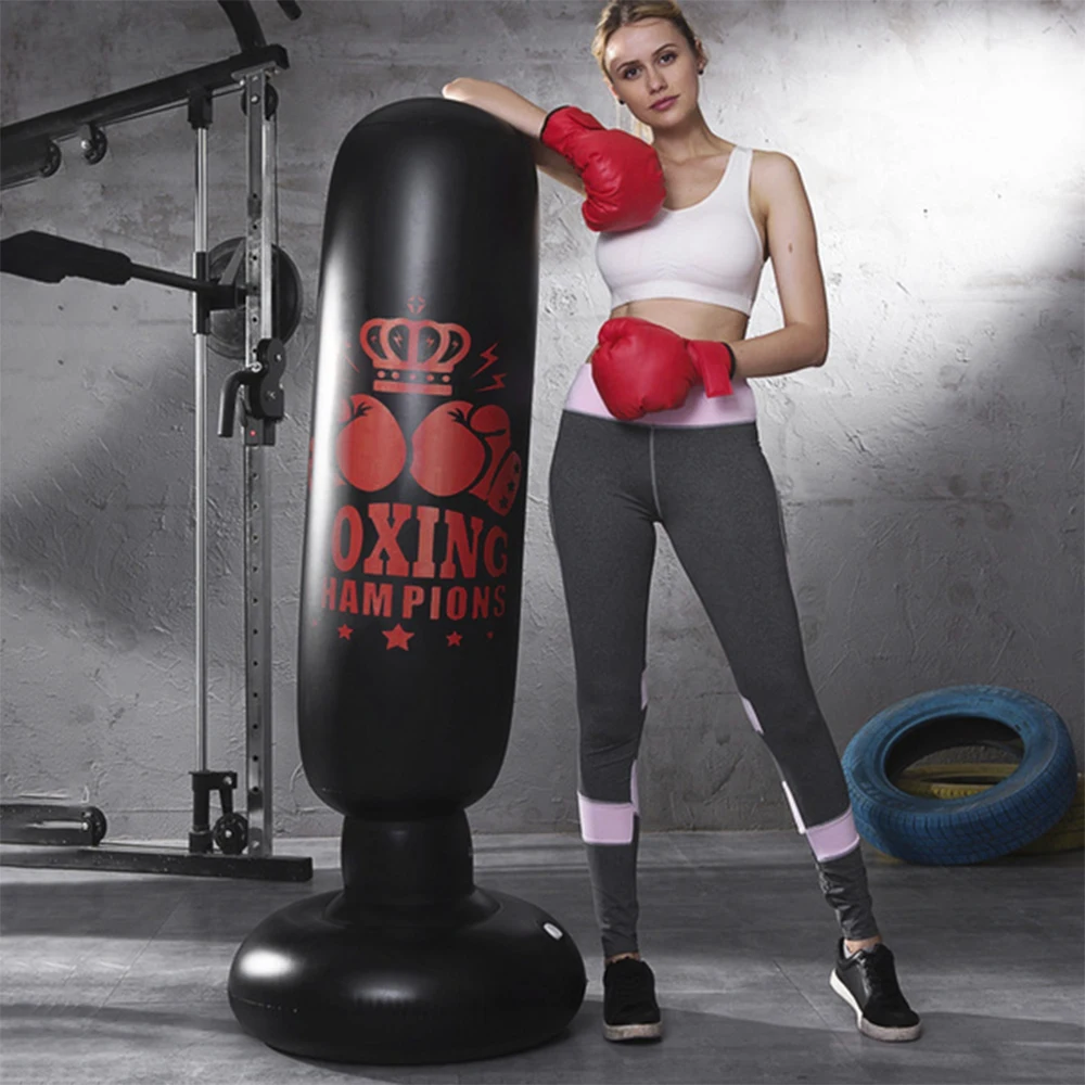 

PVC Inflatable Boxing Column Fitness Sports Punch Kick Bag Training Toy Tumbler Bop Bag Adults