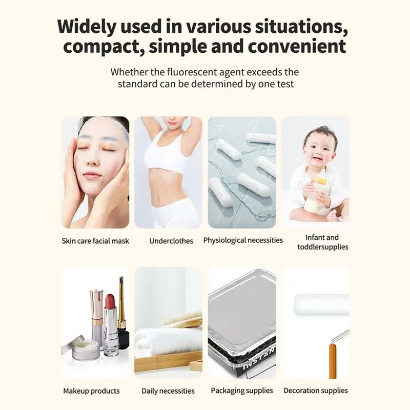 [جديد A09R!】 كشف وكيل الفلورسنت الرقمي كشف المناديل الصحية ملابس الطفل قلم كشف عامل تبييض الفلورسنت #2