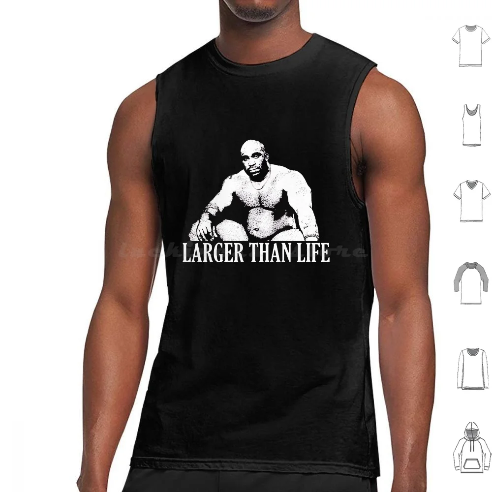 Barry W00Dz Larger Than Life Tank Tops Vest Sleeveless Barry Wood Bobblehead Pbs Guy Black Guy Meme Well Endowed Man Barry