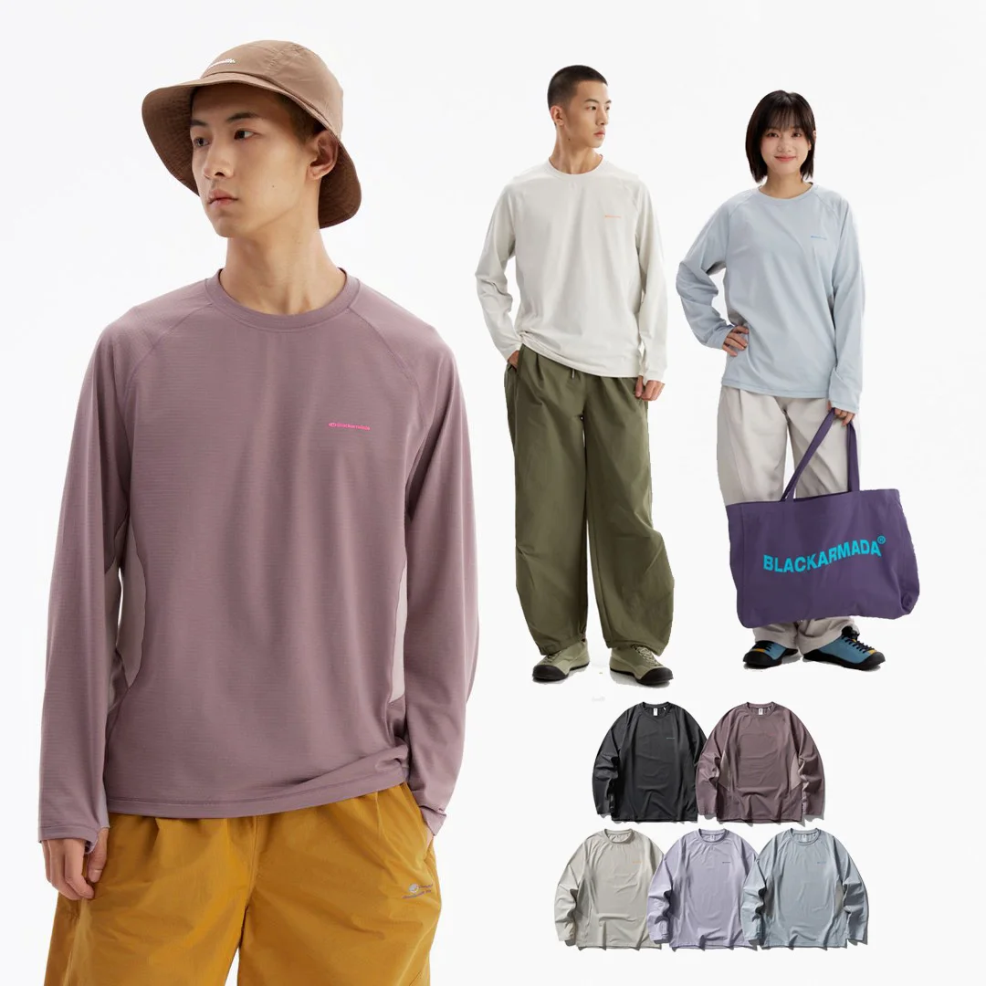 Women Lightweight Quick Dry Long Sleeve T Shirt Men Outdoor Sport Hiking Fitness Loose Casual T-shirt Unisex Streetwear T Shirts