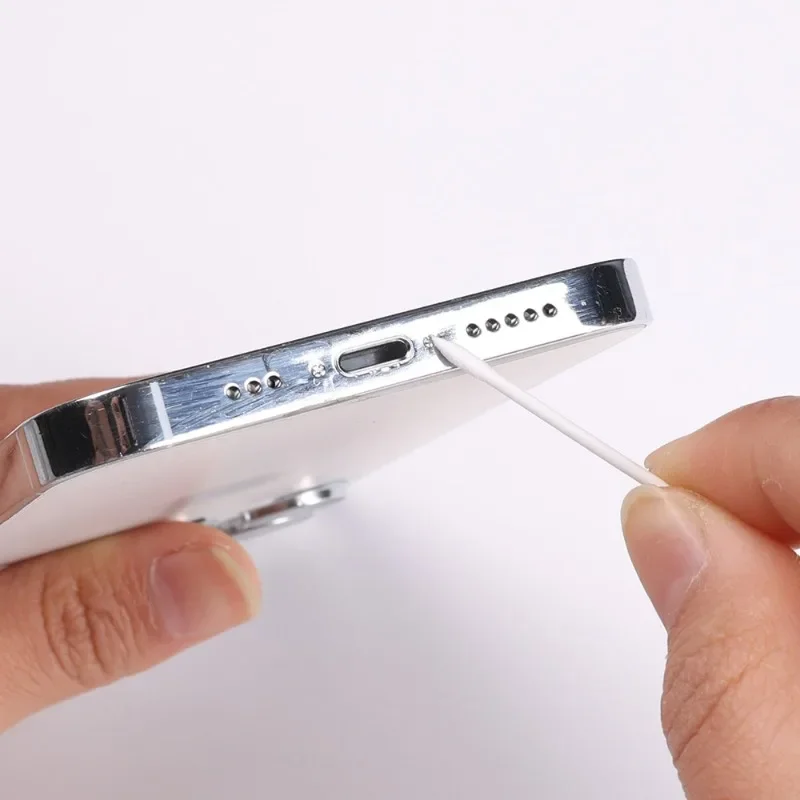 100-10 قطعة خالية من الغبار المتاح تنظيف مسحة القطن عصا ل AirPods سماعة سماعة لوحة المفاتيح الهاتف تهمة ميناء أداة تنظيف #2