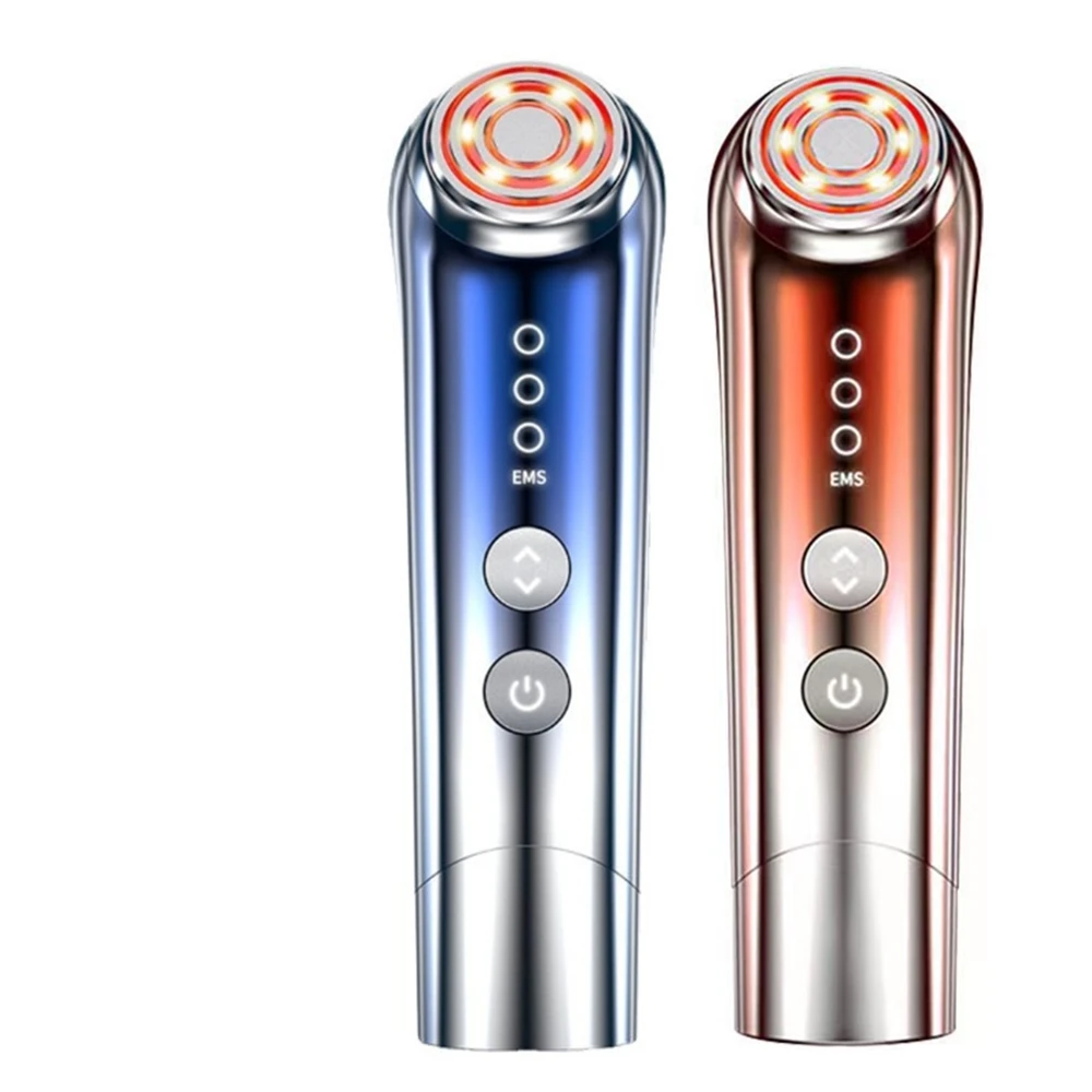 Microcurrent Skin Care Rejuvenation Beauty Device Galvanic Anti Wrinkle 안마기 3 Gears RF EMS Face Lifting Machine Facial Massager