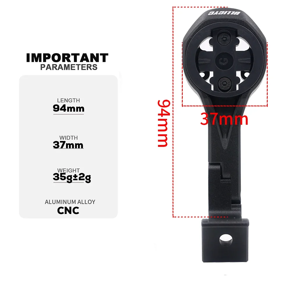 لـ C68 V4RS CC.01 حامل الكمبيوتر المدمج Gopro متوافق مع نظام تحديد المواقع/Garmin/Bryton/Wahoo من سبائك الألومنيوم