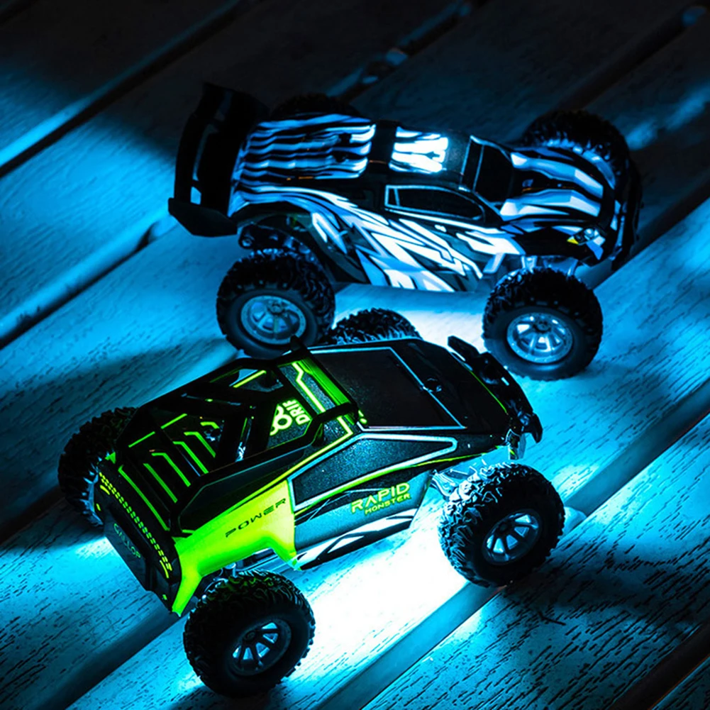 1:32 Mini RC Car 4CH High Speed 25KM/H Off Road Vehicle With LED Light Rechargeable Remote Control Car Model For Birthday Gifts