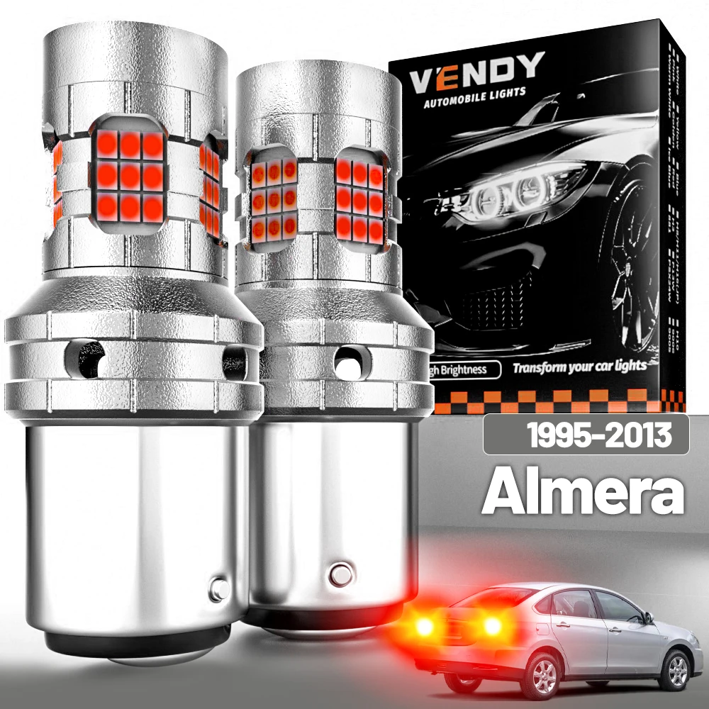 

2pcs LED Brake Light For Nissan Almera N15 N16 B10 1995-2013 2000 2005 2006 2007 2008 2009 2010 2011 2012 Canbus Accessories