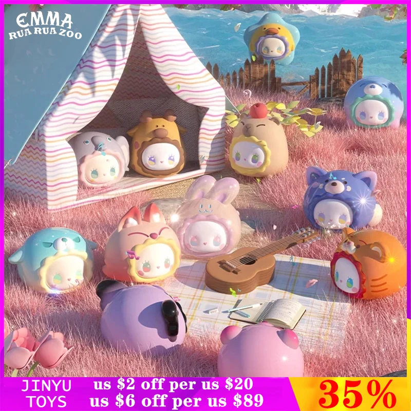 

Original EMMA Secret Forest RUA RUA ZOO Series Mystery Box Cute Anime Action Figure Cartoon Mini Model Birthday Collection Gifts