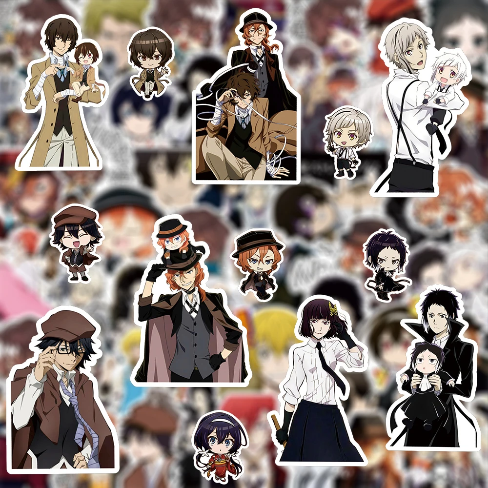 10/30/82pcs Bungo Stray Dogs Anime Graffiti Stickers Japanese Manga Decal Packing Laptop Phone Luggage Car Cartoon Sticker Decor
