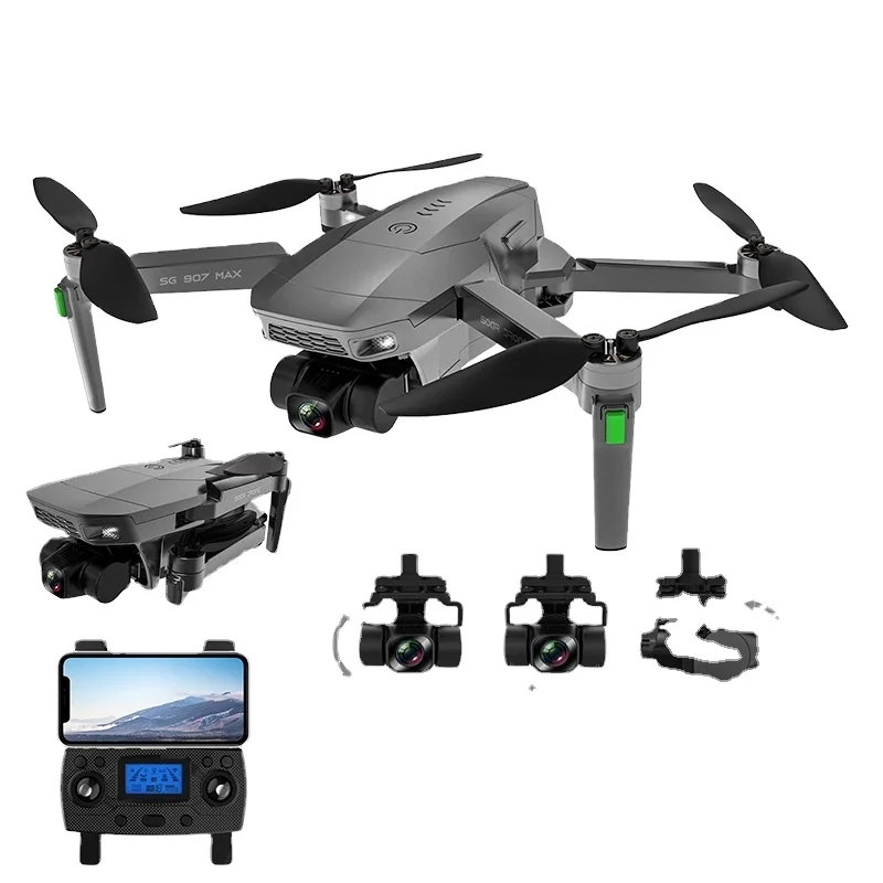 ZLRC SG907 MAX GPS Drone With 3-Axis Gimbal  Optical Flow 4K Camera Quadcopter Drone VS SG907