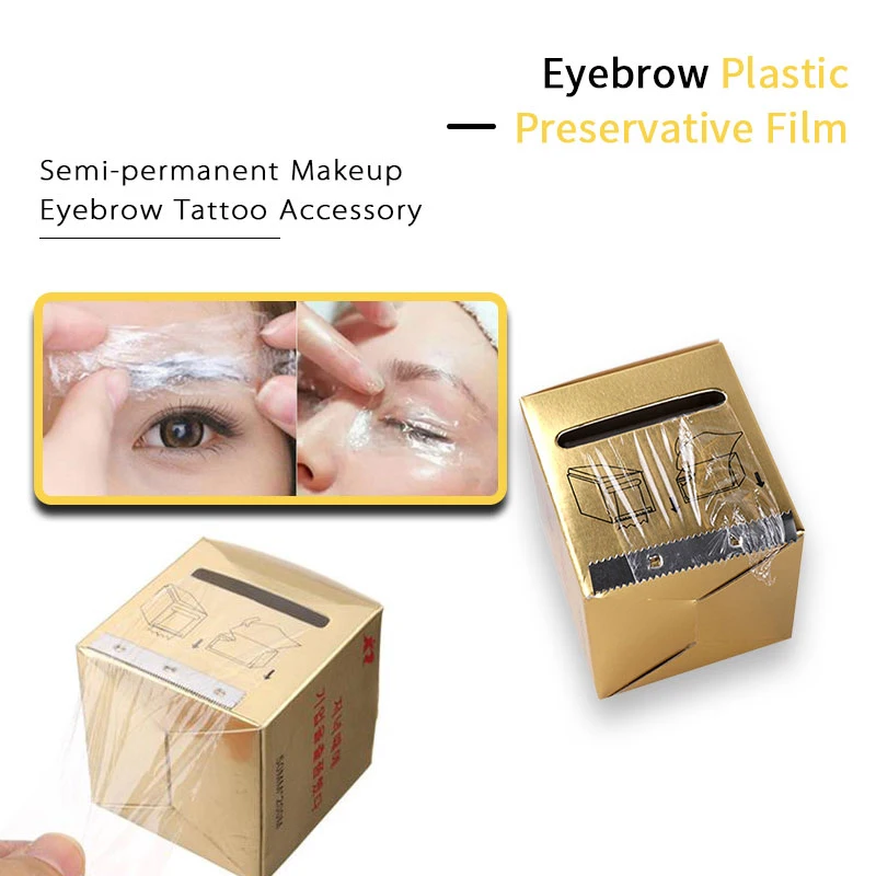 200m*40mm Transparent Tattoo Mask Film Plastic Wraps Cover Microblading Tattoo Permanent Makeup Micropigmentation Accessories