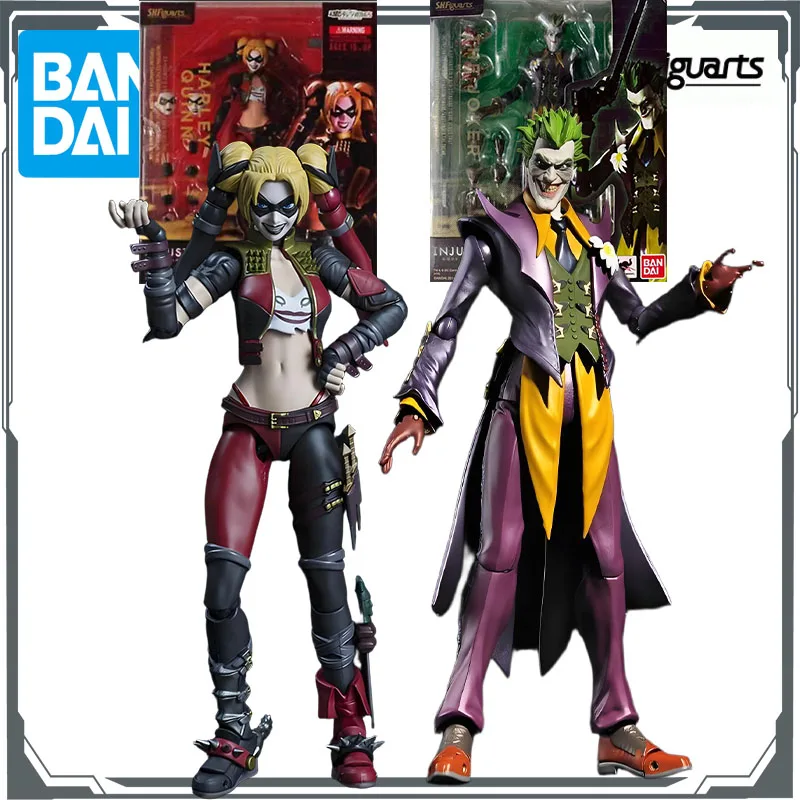 

Bandai Original Action Figure S.H.Figuarts HARLEY QUINN&JOKER Action Figure Toys for Boys Gift Collectible Model Ornaments
