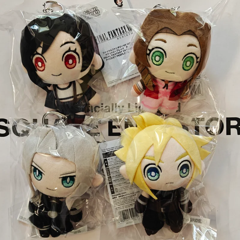 Llavero de peluche de Cloud Strife de Square Enix Final Fantasy VII Rebirth, colgante de peluche para bolsillo, decoración para bolsos, para fans del anime