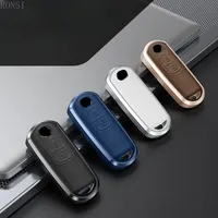 Alloy Leather Car Remote Key Case Cover Shell Fob For Mazda 2 3 5 6 BL BM GJ Atenza Axela CX-5 CX-7 CX-3 CX-9 MX-5 Accessories