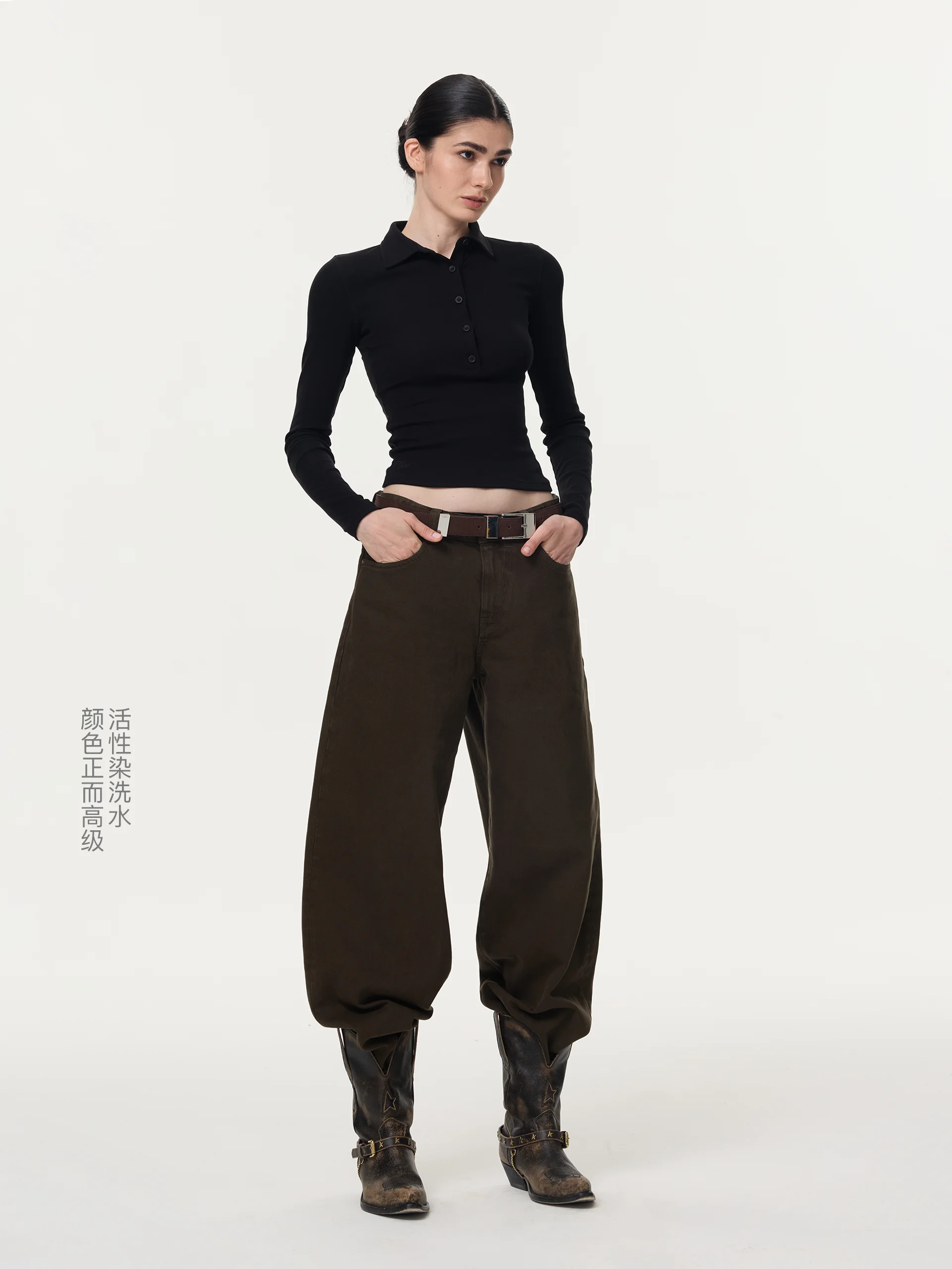 

Джинсы OU A6 в стиле милитари, классические, универсальные, свободного прямого кроя, из хлопка, с застежкой на пуговицах, теплые