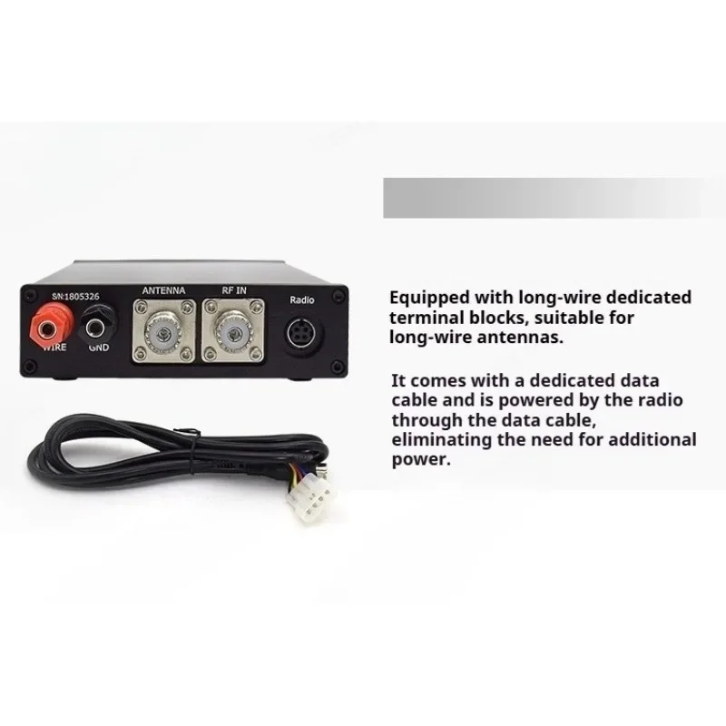 1pc MAT-180H hf sintonizador automático 120w sintonizador icom antena automática rádio 1.8-54mhz potência de ajuste 5-10w