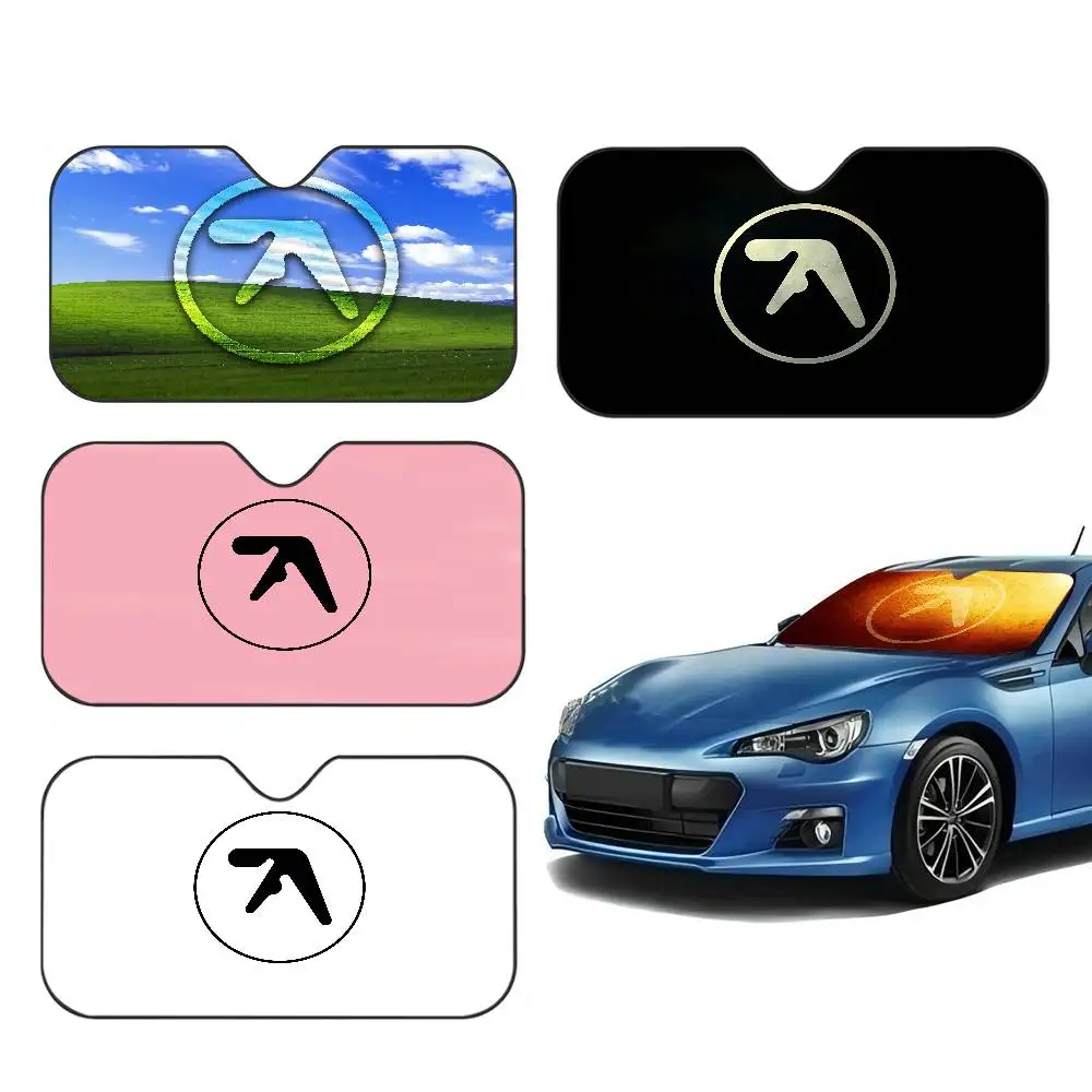 DJ A-Aphex T-Twins Windshield Sunshade Anime Cute Car Front Windshield 70x130cm Sun Visor Heat Reflector