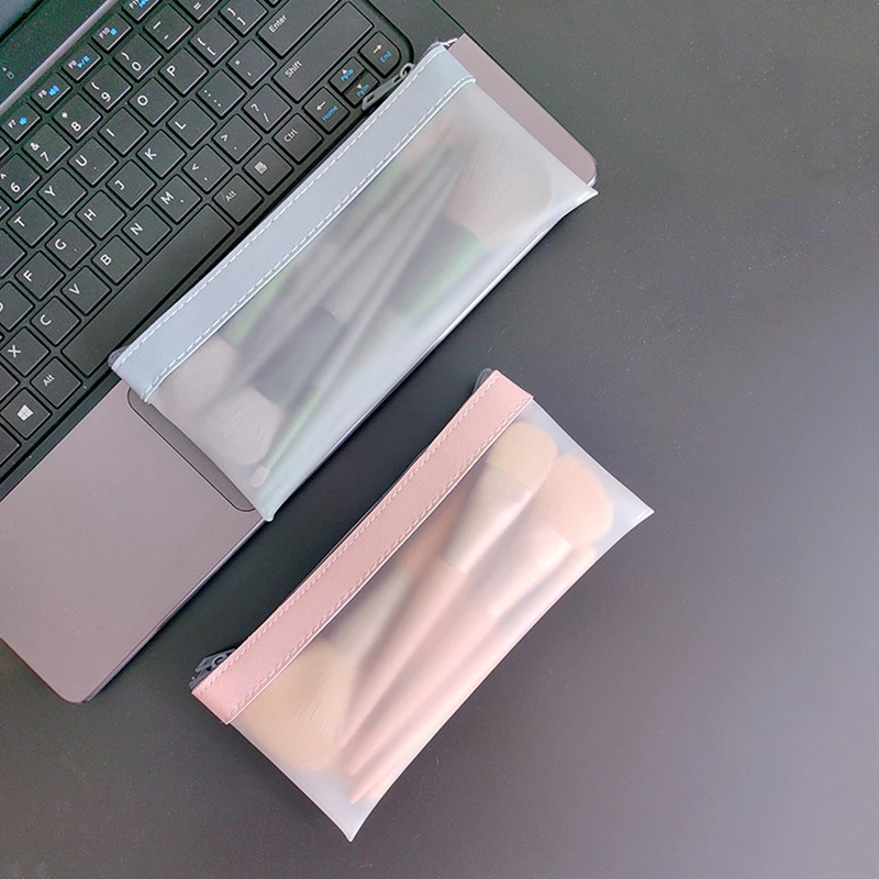 Mode Make-Up Tassen Vrouwen Transparant Tpu/Mesh Cosmetica Case Cosmetische Borstels Gereedschap Opbergtas Reis Organizer Zakje S M