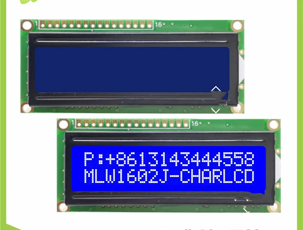 1602 LCD 16x2 ST7070, 1602K paralel Port tampilan seri