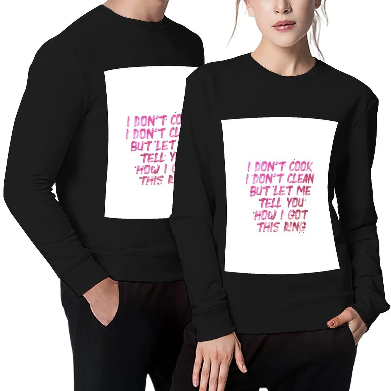 

I don't cook, I don't clean - WAP Lyrics Cardi B ft Megan Thee Stallion Pullover men clothes graphic sweatshirts
