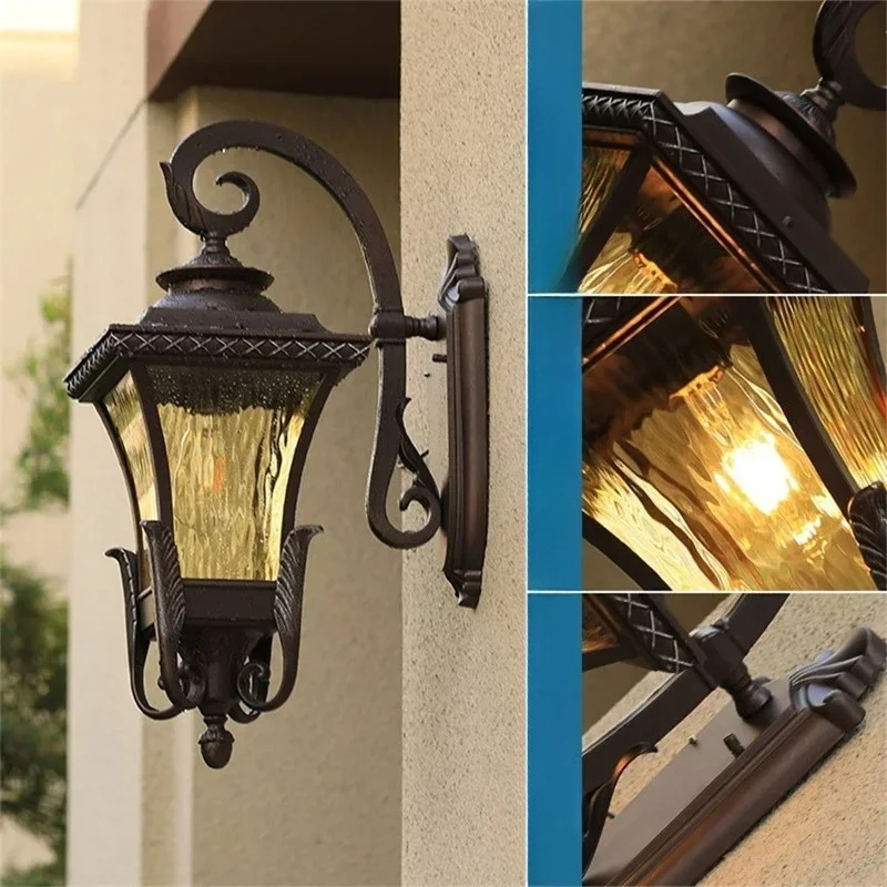 Villa Community European-style Outdoor Wall Light Waterproof Thickening High-grade Wall Light Aisle Balcony Stairs Wall Light