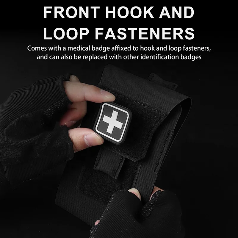 Small Trauma Pouch  Compact Empty EDC First Aid Storage Bag Portable Stop Bleeding Gear Organizer for Supplies & Surviva view 4