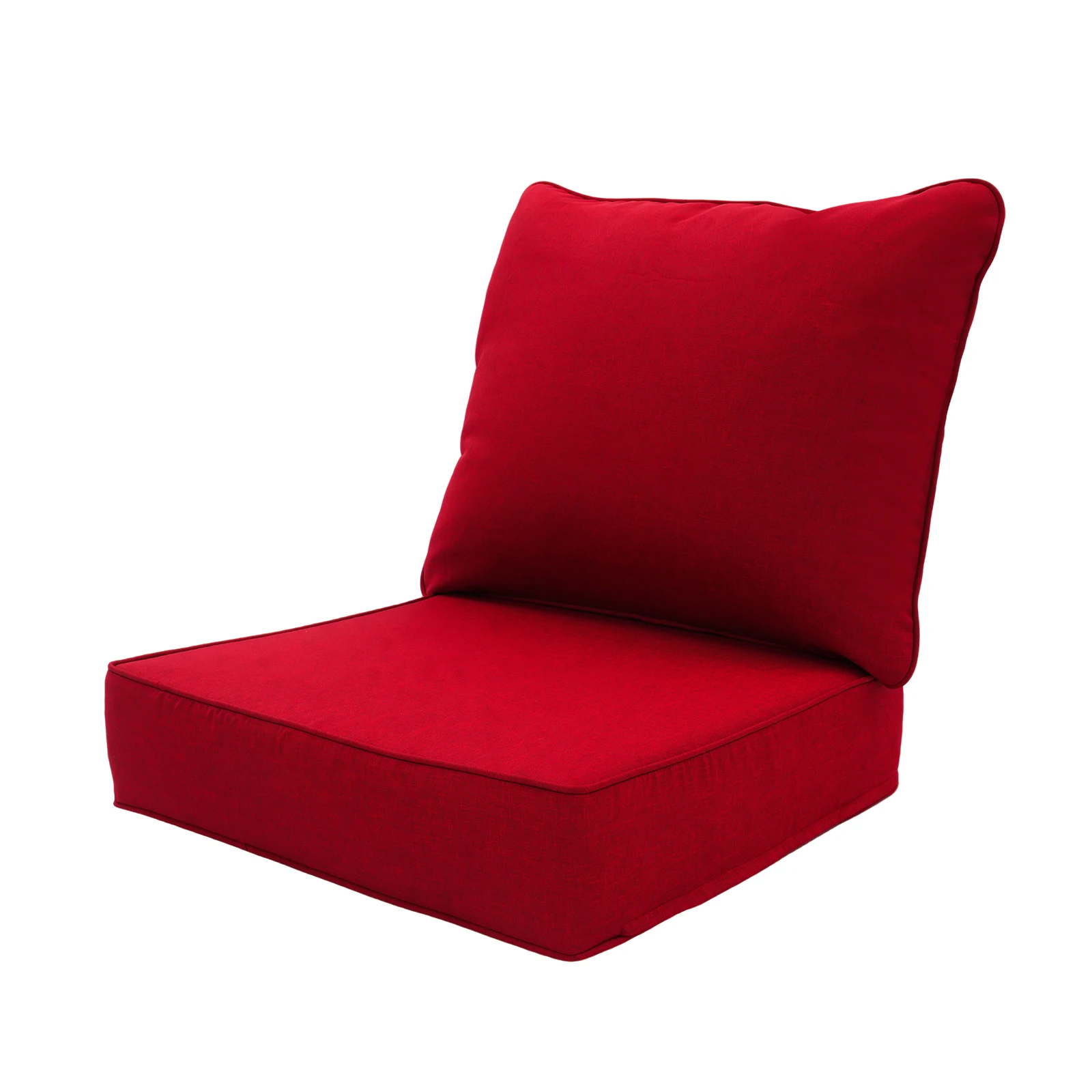 6-in Adaptable Outdoor Deep Seat Cushion Set with Strong Sewing Edges Chair Cushion with Removable Cover for Most Outdoor Deep-seated Chairs and Patio Conversation Chairs - view 6