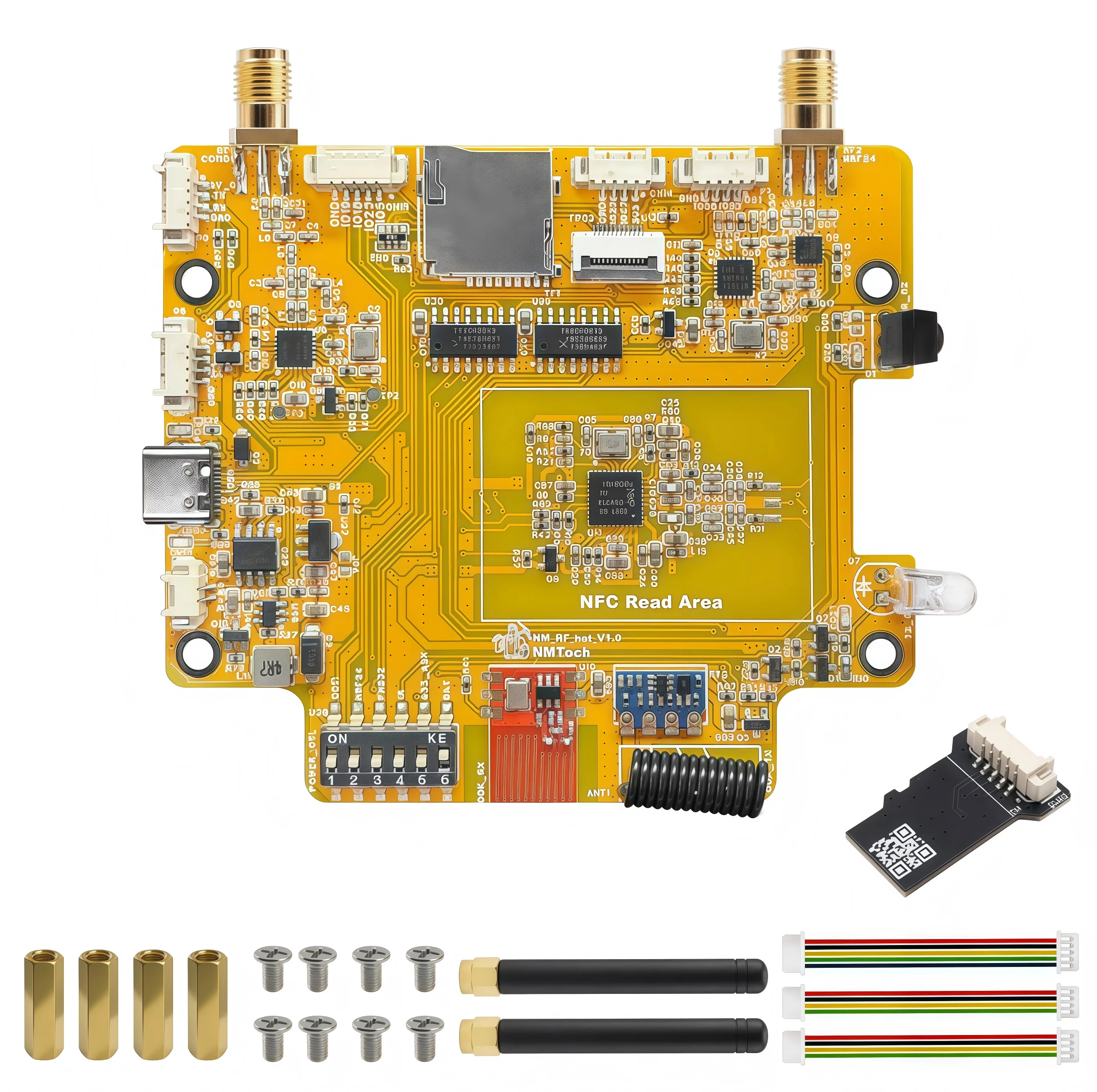 The NM-RF-Hat Companion Hat Multi-Band RF for CYD Bruce ESP32-2432S028 IR TX/RX NRF24 PN532 CC1101 433M OOK Power Mgmt TF Slot image 3