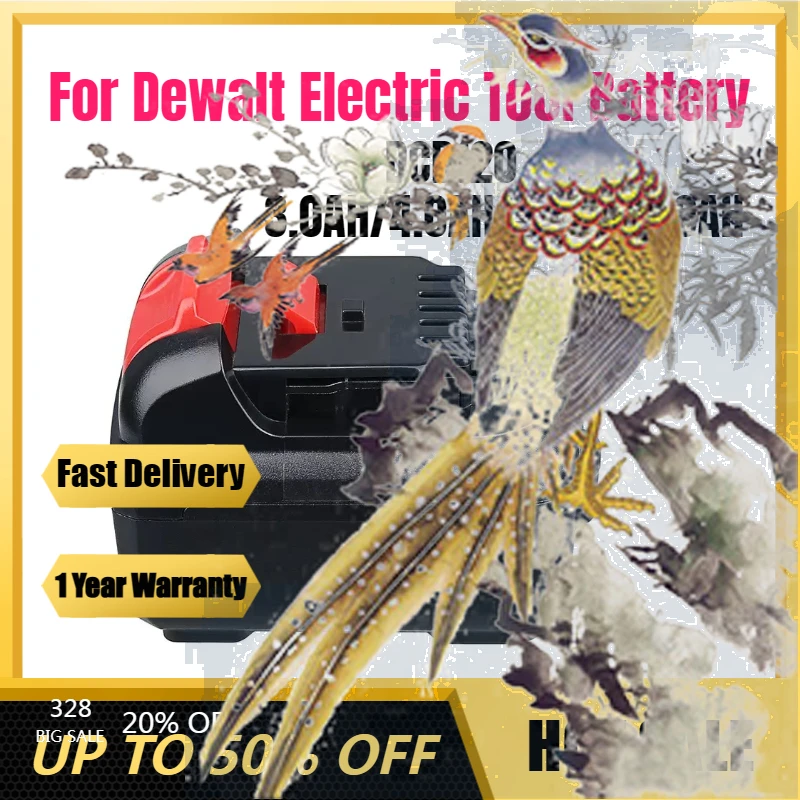 

【Fast Delivery】12V 3.0AH/4.0AH/5.0AH/6.0AH Battery DCB120 For Dewalt Double-layer Rechargeable Electric Tool Hand Lithium Batter