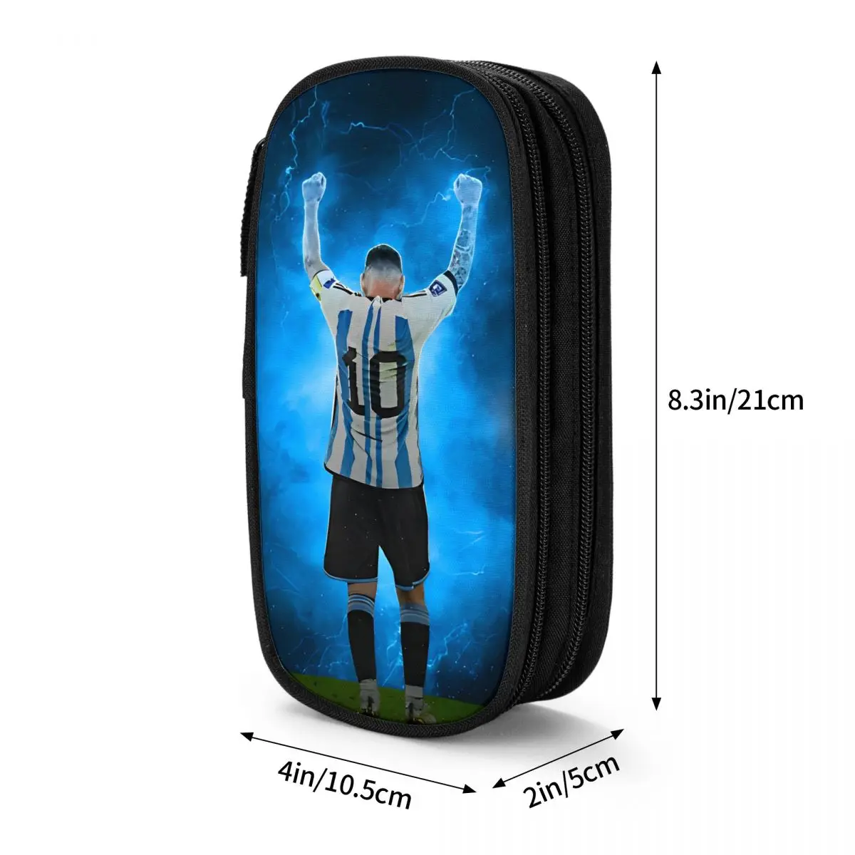 مقلمة World Soccer 10 لكرة القدم، حقيبة صندوق القلم، فتاة صبي، تخزين كبير للطلاب، مقلمة مستحضرات التجميل المدرسية