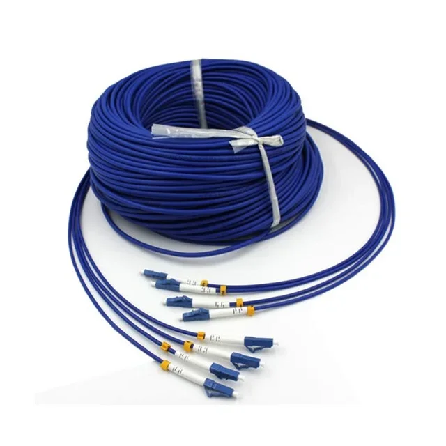 Cable de fibra óptica LC monomodo directo de fábrica, 300m, 4 hebras blindadas para transmisión de equipos ópticos ópticos ópticos ópticos