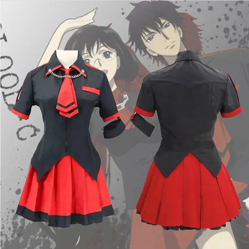 أنيمي الدم-C كيساراجي سايا تأثيري حلي شعر مستعار فتاة قميص التعادل تنورة زي مدرسي اليومية المرأة JK البدلة Des ؛ 5'b ، 8.