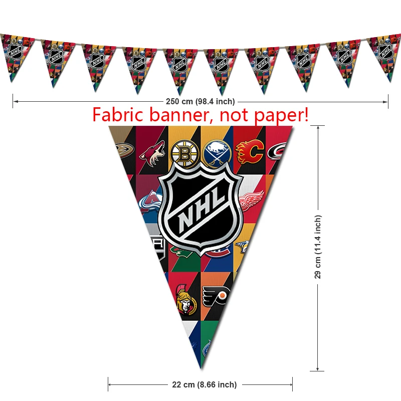 Ice Hockey Birthday Party Decorations Ice Sports Theme Supplys Banner Cups Plates for Kids