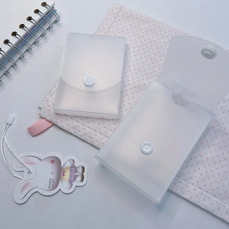 Portable Mini A8 Storage Box Transparent Pocket Storage Box Large Capacity Photocard Storage Box Dustproof Photo Card Organizer