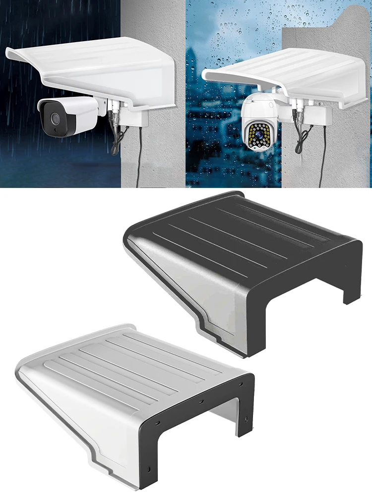 Sun Rain Shade Rainproof Shelter Camera Protective Cap Wall Waterproof Top Cover Security Camera Cover Shield Garden Courtyard