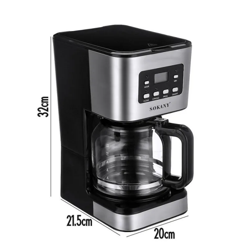 1.5L Electric Drip Coffee Maker Machine,950W Household Semi-Automatic Small Milk Coffee Pot, Office Mocha Pot ,Anti-Drip