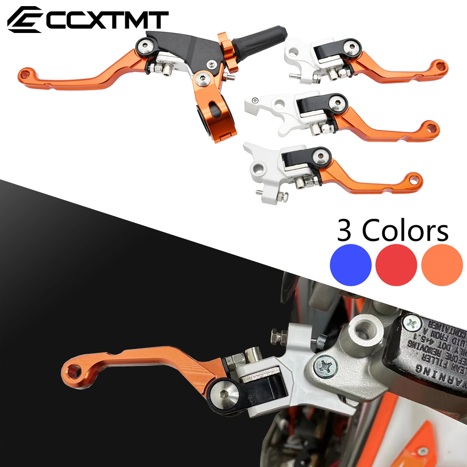 Motorcycle CNC Brake Clutch Lever 22mm Handlebar For Kayo KTM Husqvarna Honda Yamaha Kawasaki Suzukli Etc Universal Accessories