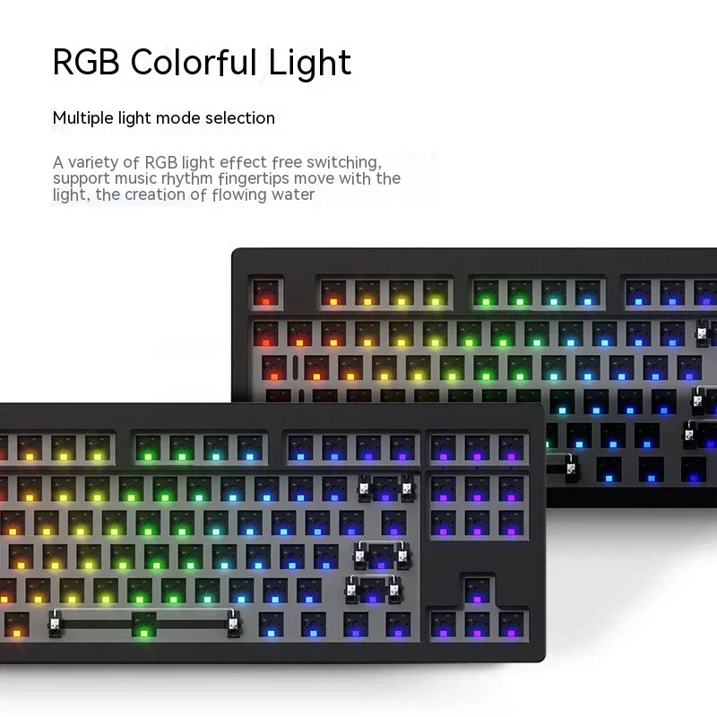 Imagem -06 - Monsgeek-teclado Mecânico Kit m3 Liga de Alumínio 87key Chave Completa Suporte para Hot Swapping Rgb Esports Acessórios do Jogo