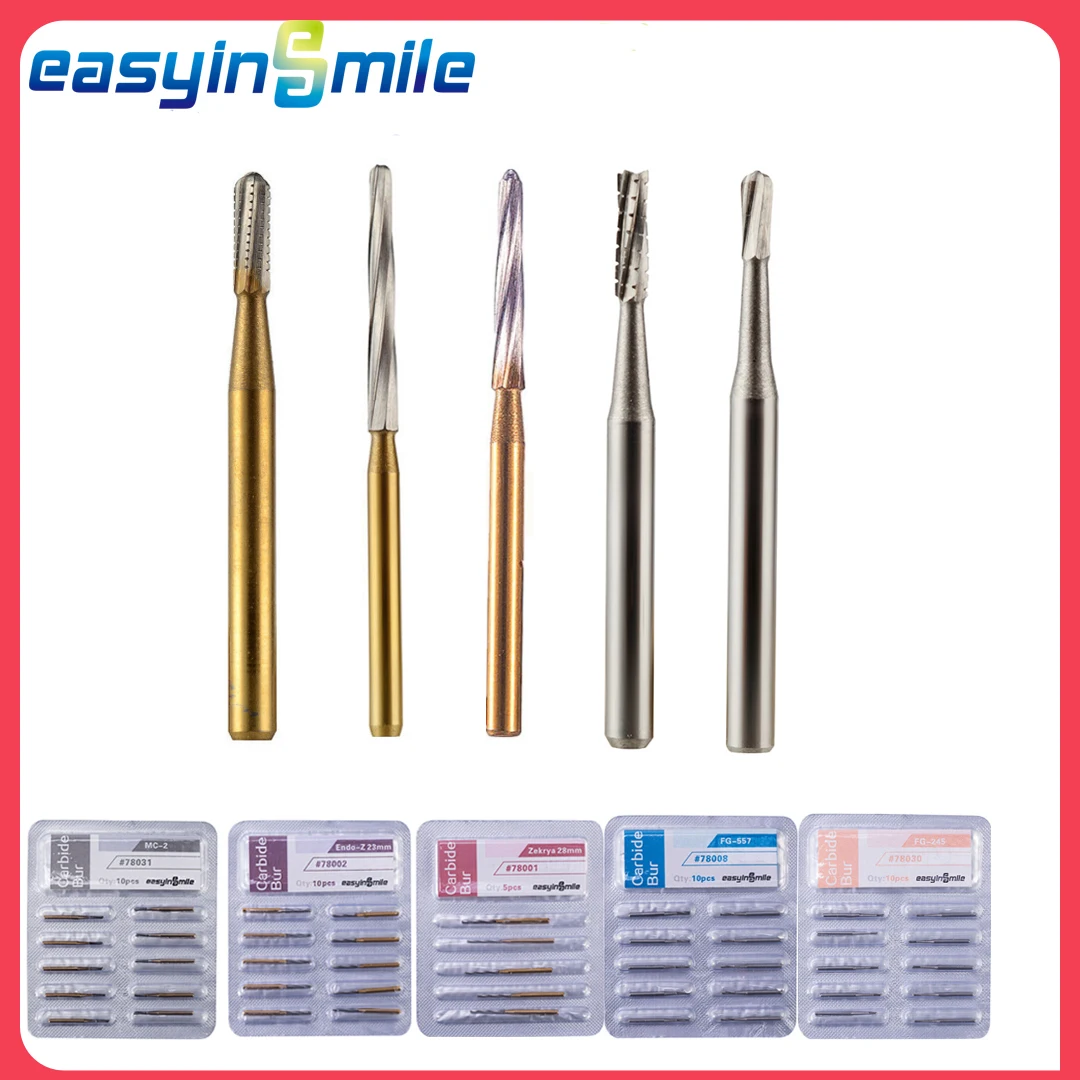 Dental Endodontic Carbide Burs FG Tungsten Bur Endo Z/zekrya/FG557/FG245 for High Speed Handpiece Dentistry Instrument Lab Tools